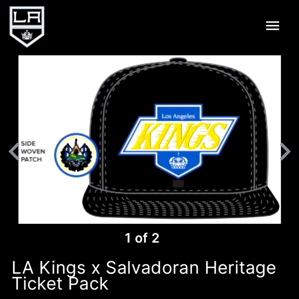 LA KINGS X SALVADORAN HERITAGE HAT 2024